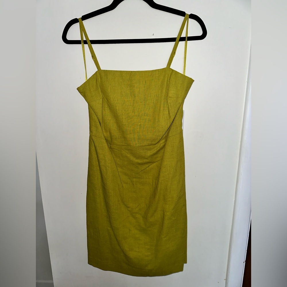 RW&CO Green Linen Dress Size 4